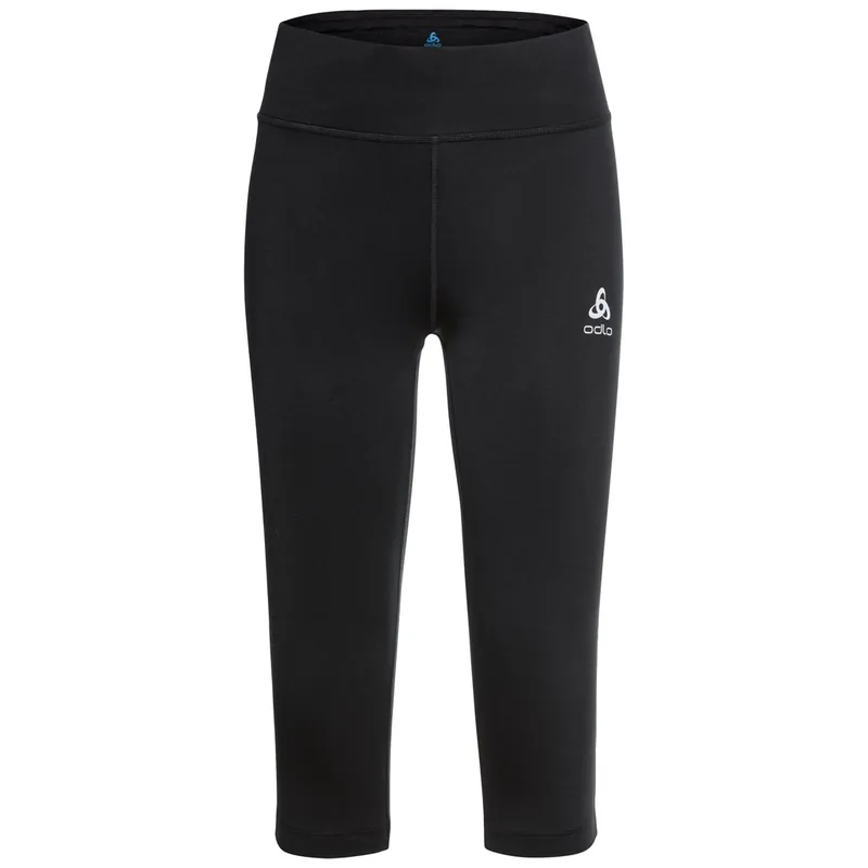 Vrácení Zdarma Odlo Tights 3/4 ESSENTIAL (Černá) - Dámské běžecké 3/4 legíny Endorphin Republic