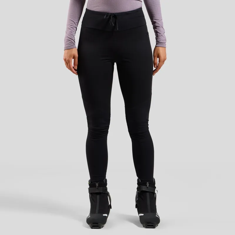 Aktuální Odlo Tights ZEROWEIGHT PRO WINDPROOF WARM (Černá) - Dámské kallhoty Endorphin Republic