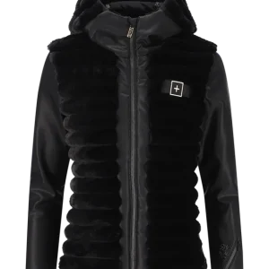 Víkendová Akce OneMore 451 - ECO-PADDED SOFTSHELL HOODY JACKET-FREEZE (Černá) - Dámská bunda Endorphin Republic