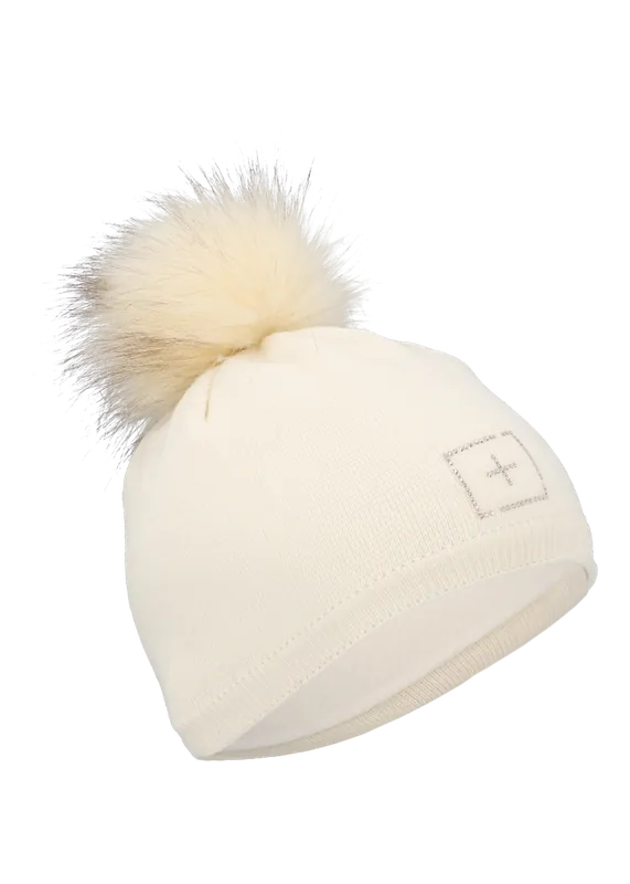 Sezónní Sleva OneMore 601 - BEANIE WITH ECO-FUR (Černá) - Dámská čepice Endorphin Republic