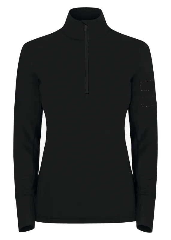 OneMore 631 - TURTLENECK WITH HALF ZIP (Černá) - Dámská mikina Endorphin Republic Koupit Online