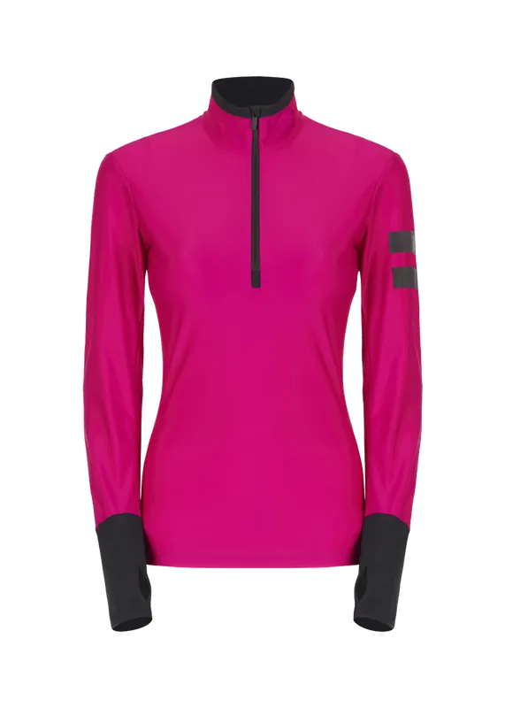 Ověřený OneMore 631 - TURTLENECK WITH HALF ZIP (Černá) - Dámská mikina Endorphin Republic