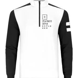 Víkendová Akce OneMore 671 - MICROFLEECE T-NECKHALF ZIP - EXPLORER (Bílá) - Pánská mikina Endorphin Republic