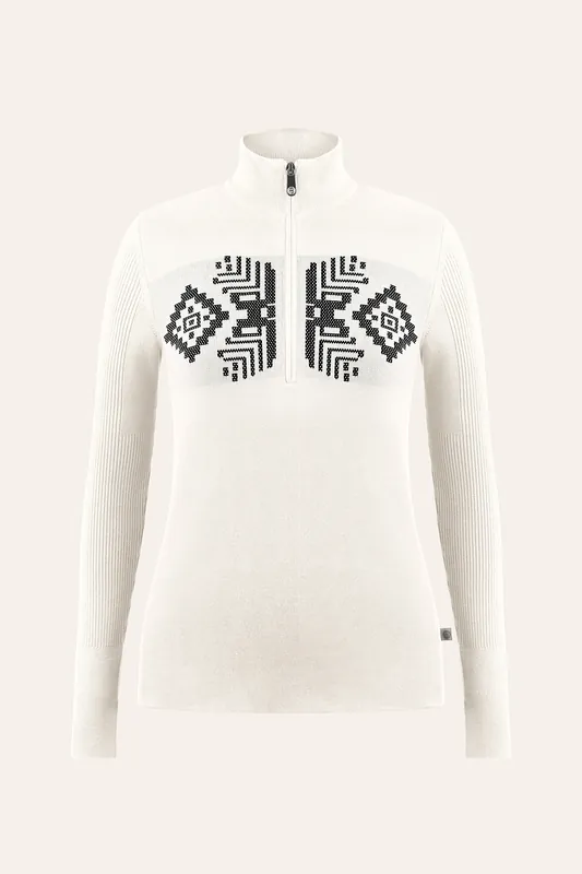 Poivre Blanc ADELE-WO KNIT SWEATER (Bílá) - Dámský svetr Endorphin Republic Vrácení Zdarma