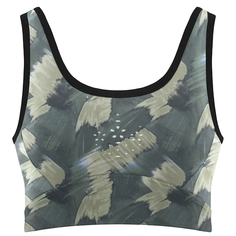 Poivre Blanc CROP TOP (Zelená) - Dámská sportovní podprsenka Endorphin Republic Víkendová Akce