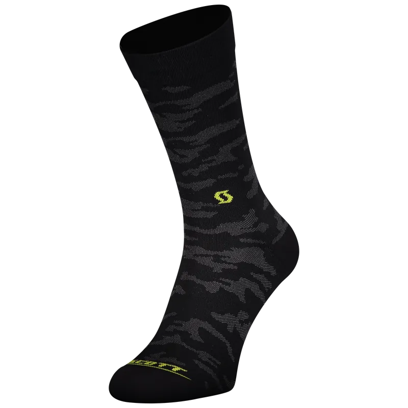 SCOTT Sock Trail Camo Crew (Černá) - Běžecké ponožky Endorphin Republic Akční Cena