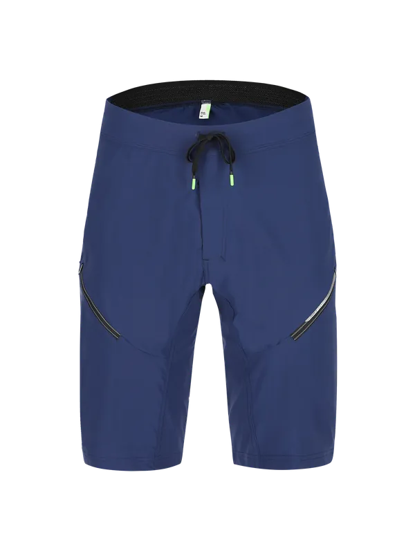 Speciální Cena Q36.5 Baggy Shorts Adventure (Modrá) - Pánské cyklistické kraťasy Endorphin Republic