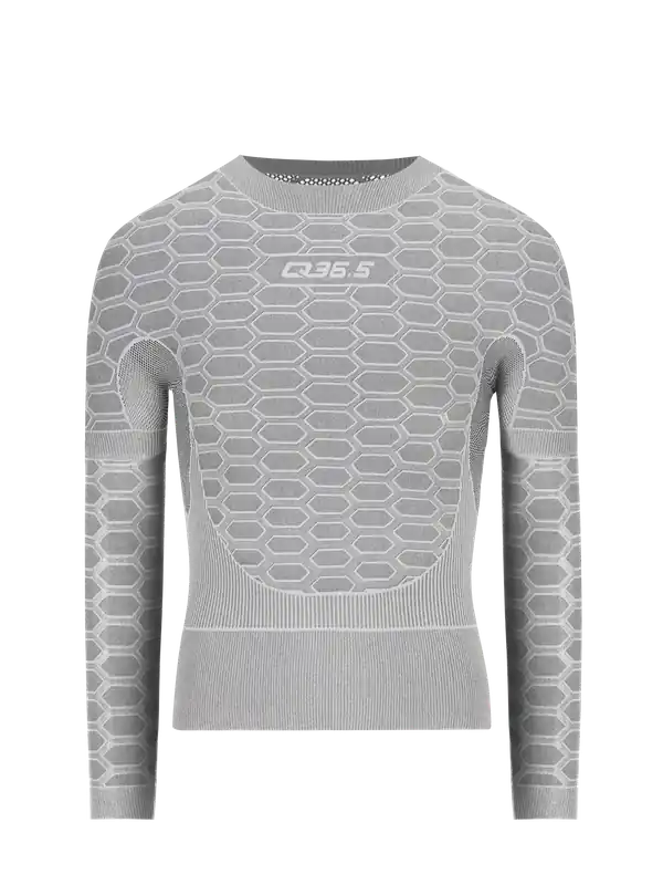 Q36.5 Base Layer 3 long sleeves (Šedá) - Spodní cyklistické triko s dlouhým rukávem Endorphin Republic Horká Nabídka