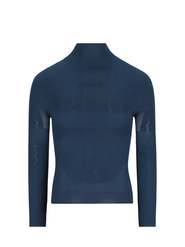 Q36.5 Base Layer 4 Plus long sleeve (Modrá) - Spodní cyklistické triko s dlouhým rukávem Endorphin Republic Speciální Cena