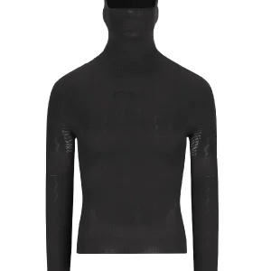 Levný Q36.5 Base Layer 5 Plus Long Sleeve Hoodie (Černá) - Spodní cyklistické triko s kapucí Endorphin Republic