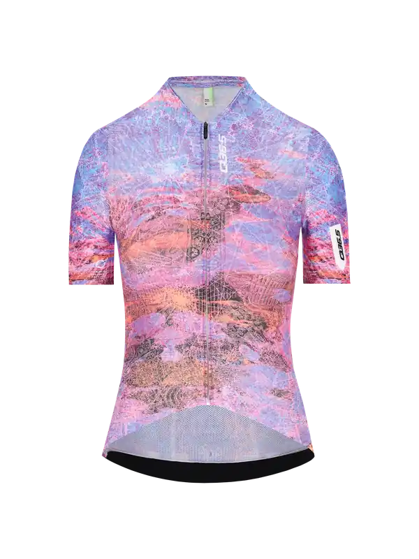 Pouze Dnes Q.36.5 Gregarius Damask (Modrá) - Dámský cyklistický dres Endorphin Republic
