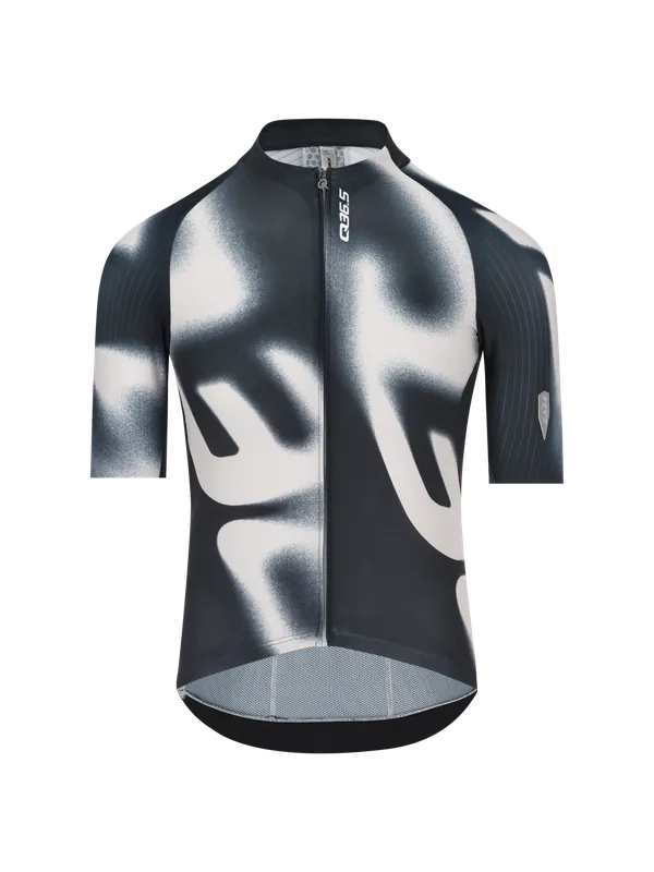 Q36.5 Gregarius Pro Big Logo Jersey (Černá) - Pánský cyklistický dres Endorphin Republic Speciální Cena