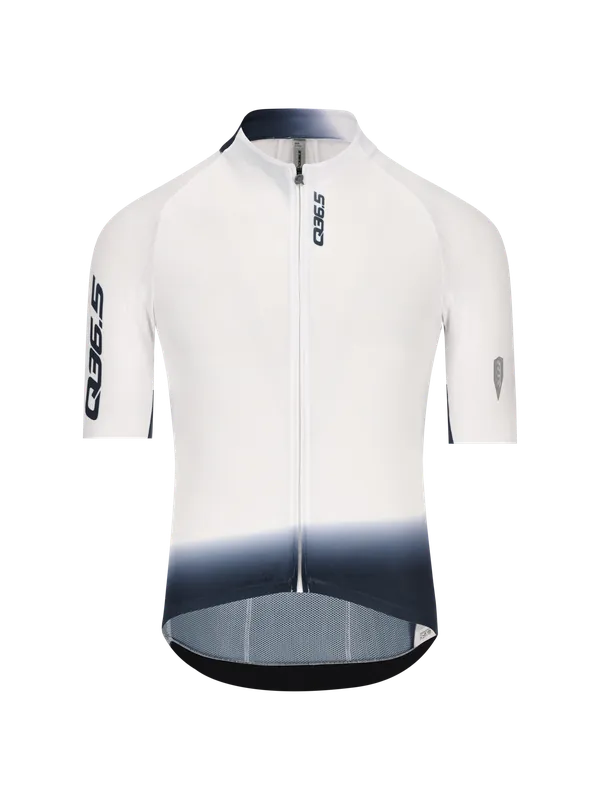 Q36.5 Gregarius Pro Collar Fade Signature Jersey (Bílá) - Pánský cyklistický dres Endorphin Republic Aktuální