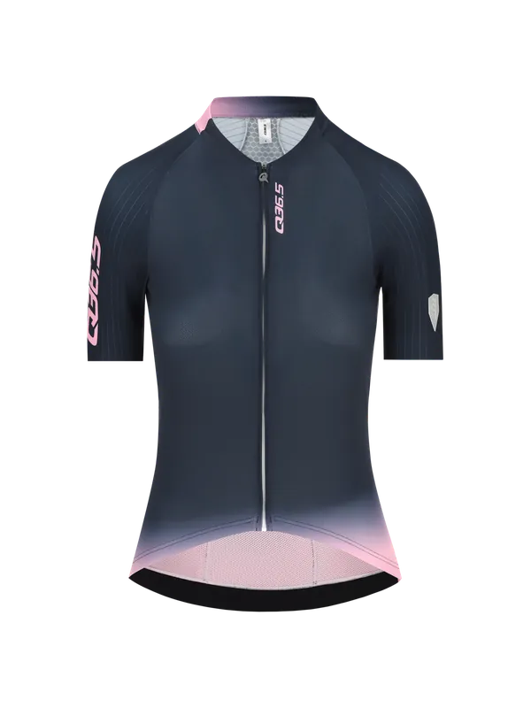 Horká Nabídka Q36.5 Gregarius Pro Collar Fade Signature Jersey Women (Modrá) - Dámský cyklistický dres Endorphin Republic
