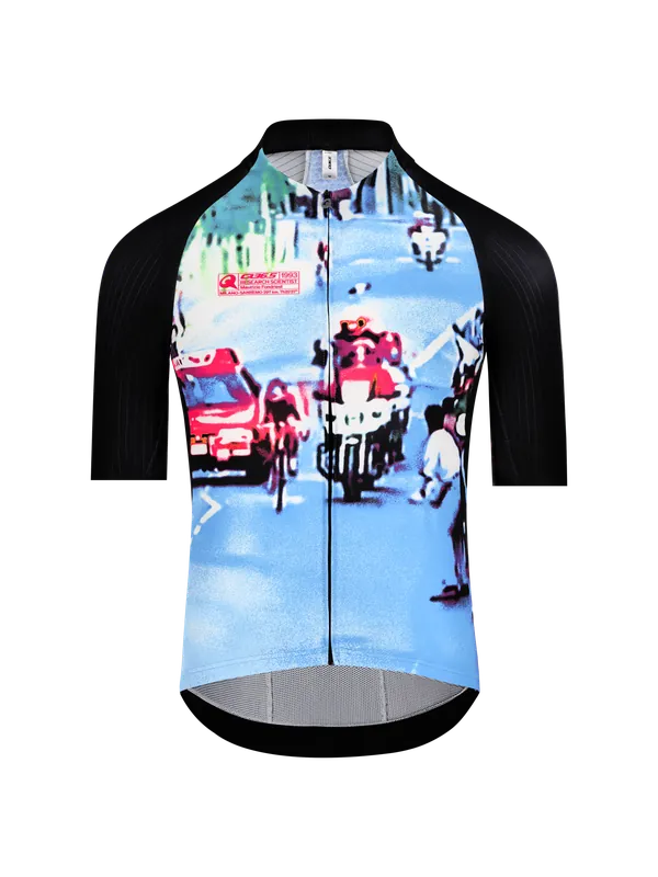 Q36.5 Gregarius Pro Milano-Sanremo (Modrá) - Pánský cyklistický dres Endorphin Republic Tovární Cena