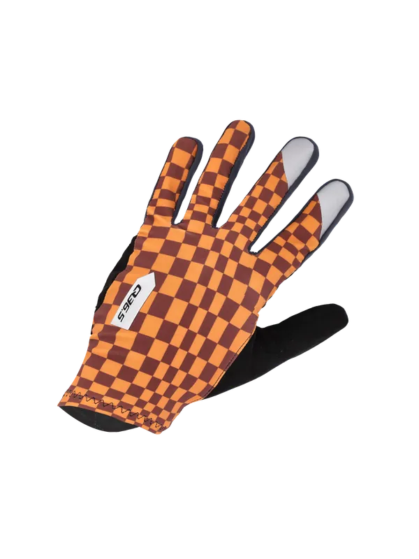Originální Q36.5 Hybrid Que X gloves (Oranžová) - Cyklistické rukavice Endorphin Republic