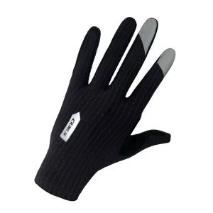 Q36.5 Long Fingers Summer Gloves (Černá) - Cyklistické rukavice Endorphin Republic Výhodná Nabídka