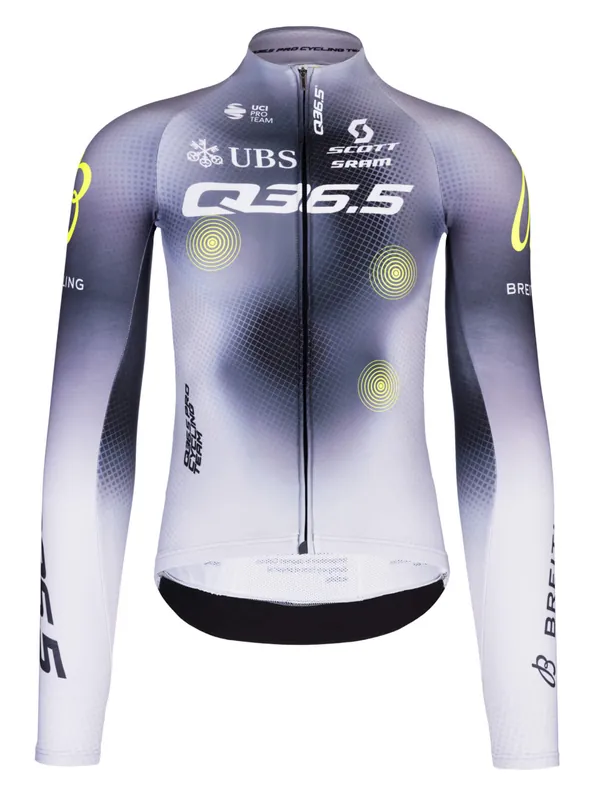 Q36.5 Pro Cycling Team Long Sleeve Jersey (Šedá) - Pánský cyklistický dres Endorphin Republic Časově Omezené