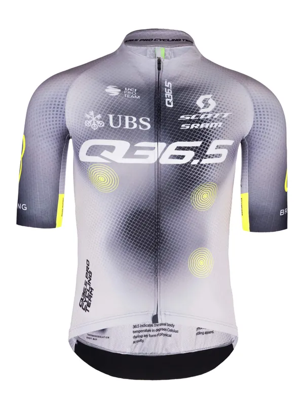 Výprodej Q36.5 Q36.5 Pro Cycling Jersey (Šedá) - Pánský cyklistický dres Endorphin Republic