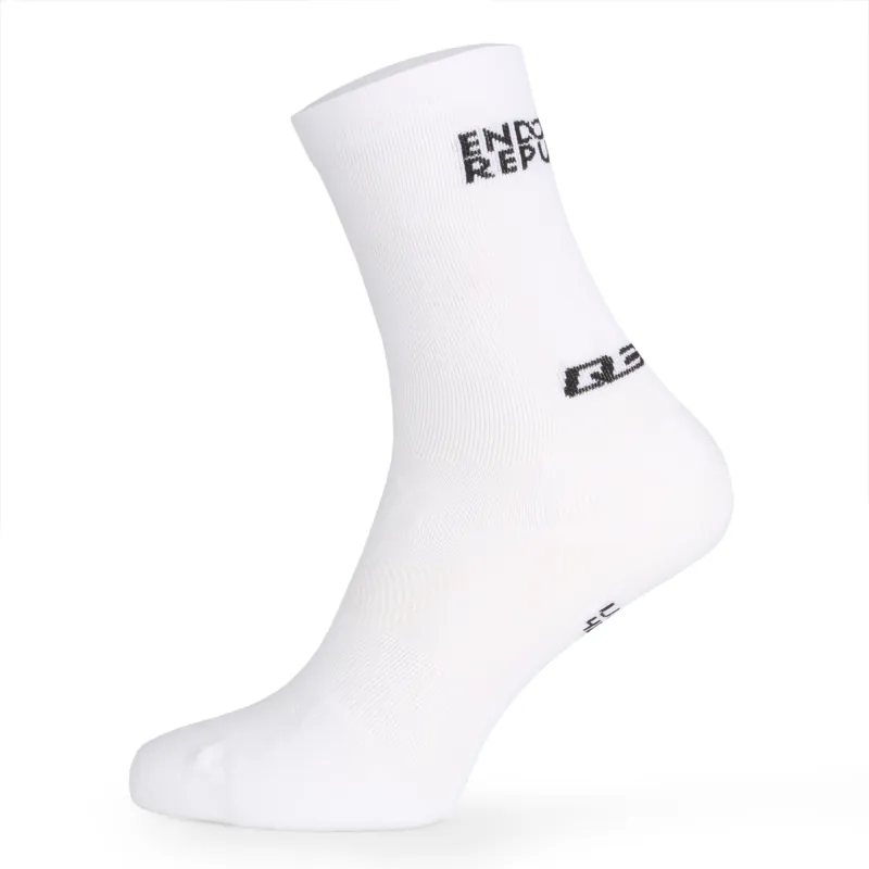 Q36.5 Summer Socks Endorphin Republic (Bílá) - Cyklistické ponožky Endorphin Republic Nejlepší Cena