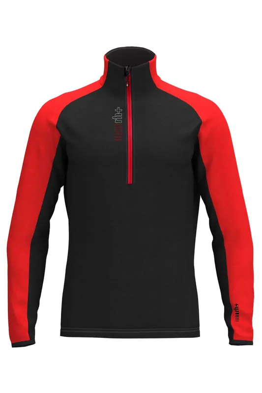 Levný RH+ KYRIL HALF ZIP JERSEY (Černá) - Pánská mikina Endorphin Republic