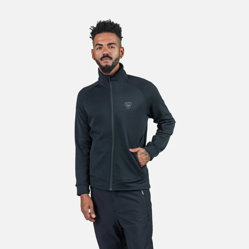 Rossignol BLACKSIDE FLEECE FZ (Černá) - Pánská fleecová mikina Endorphin Republic Tovární Cena