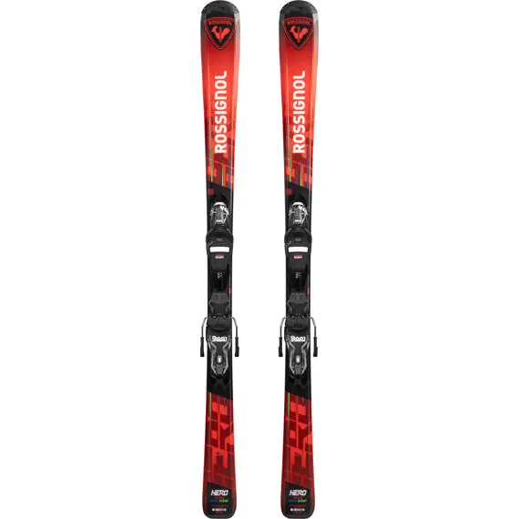 Nejprodávanější Rossignol HERO JR 130-150 XPRESS JR + XPRESS 7 GW B83 BLACK / RANJY03+FCJD050 (Černá) - Dětské sjezdové lyže s vázáním Endorphin Republic