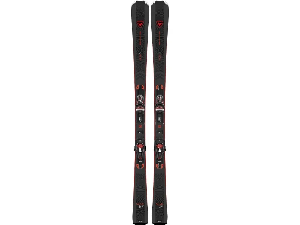 Rossignol NOVA 14 KONECT + NX 12 KONECT GW B80 METAL RED / RANPS01+FCNCN02 -set (Červená) - Dámské sjezdové lyže s vázáním Endorphin Republic Poslední Šance
