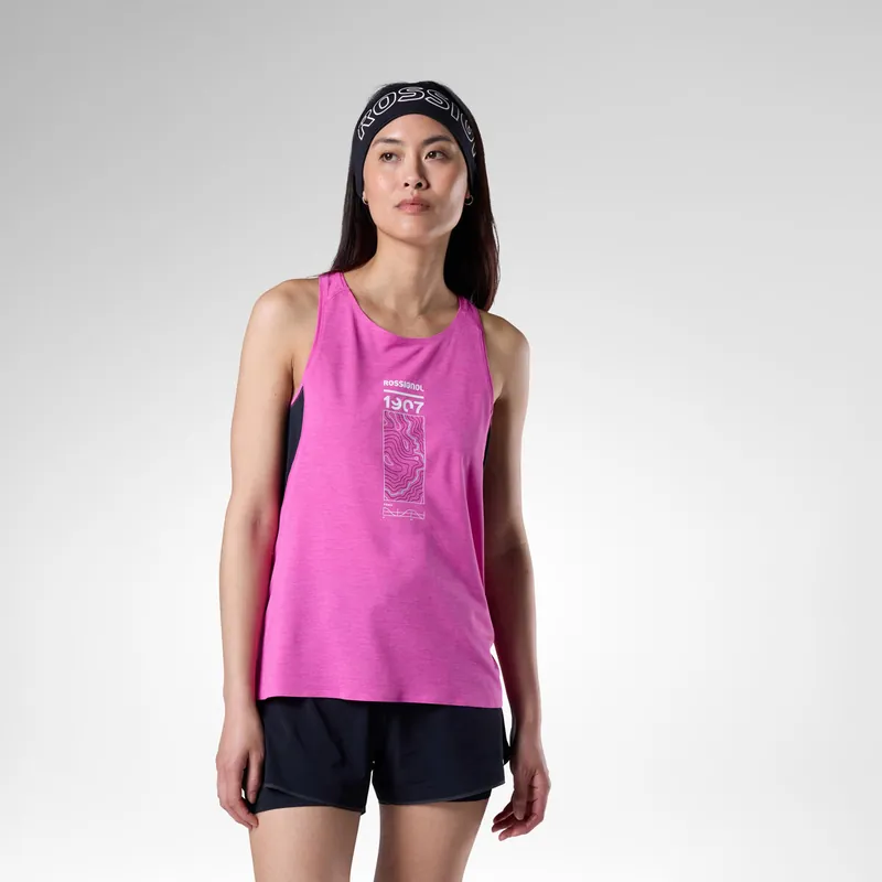 Rossignol W SAPA ULTRA TANK - Dámské běžecké triko Endorphin Republic Nová Kolekce