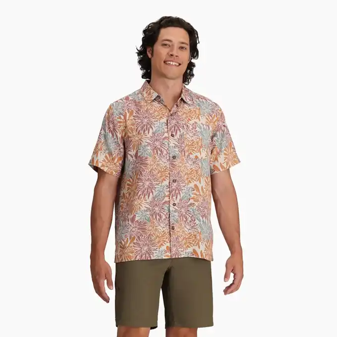 Aktuální Royal Robbins COMINO LEAF S/S (Modrá) - Pánská košile Endorphin Republic