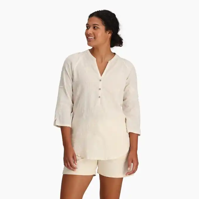 Speciální Cena Royal Robbins Oasis Tunic II 3/4 Sleeve (Zelená) - Dámská halenka Endorphin Republic