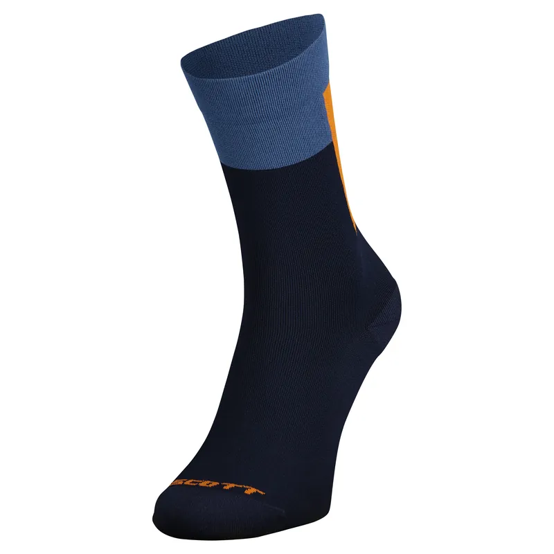 Ověřený SCOTT Sock Block Stripe Crew (Modrá) - Běžecké ponožky Endorphin Republic