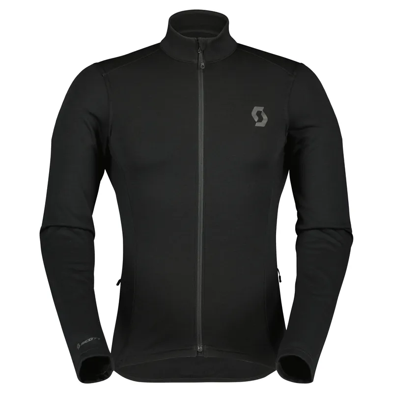 Scott Gravel Warm Merino LS (Černá) - Pánská cyklistická bunda Endorphin Republic Poslední Šance