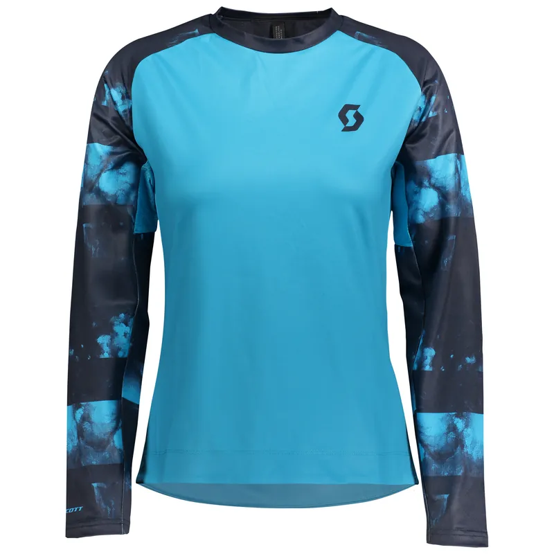 Scott Shirt Trail Storm l/sl (Modrá) - Dámské cyklistické tričko Endorphin Republic Vrácení Zdarma