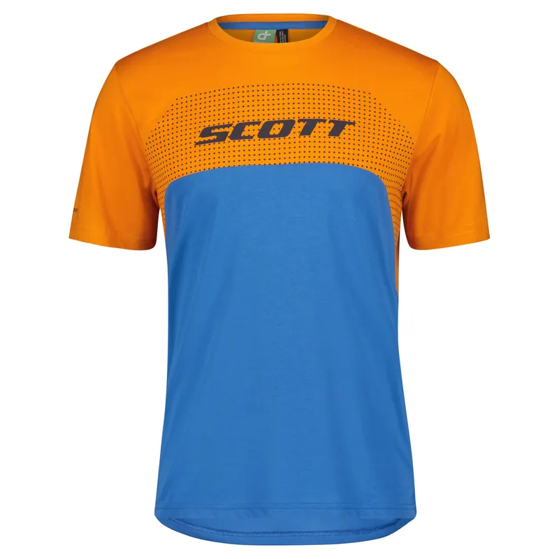 Dokud Zásoby Vydrží Scott Trail Flow DRI SS (Oranžová) - Pánský cyklistický dres Endorphin Republic