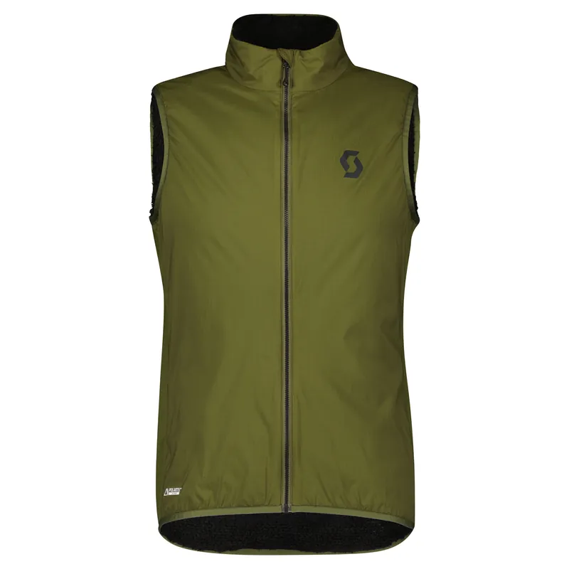 Nejprodávanější Scott Vest Trail Storm Insuloft AL (Olivová) - Pánská zimní cyklistická vesta Endorphin Republic