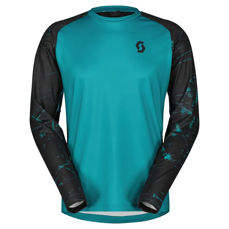 Autentický Scott Trail Storm LS (Zelená) - Pánské cyklistické tričko Endorphin Republic
