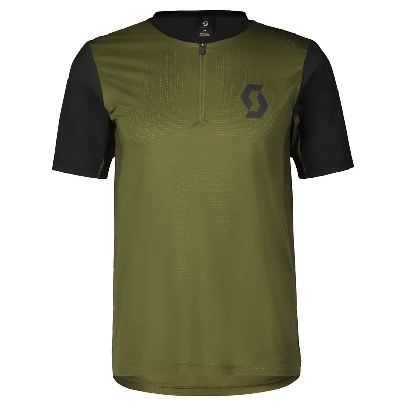 Scott Trail Vertic Zip SS (Zelená) - Pánský cyklistický dres Endorphin Republic Nová Kolekce