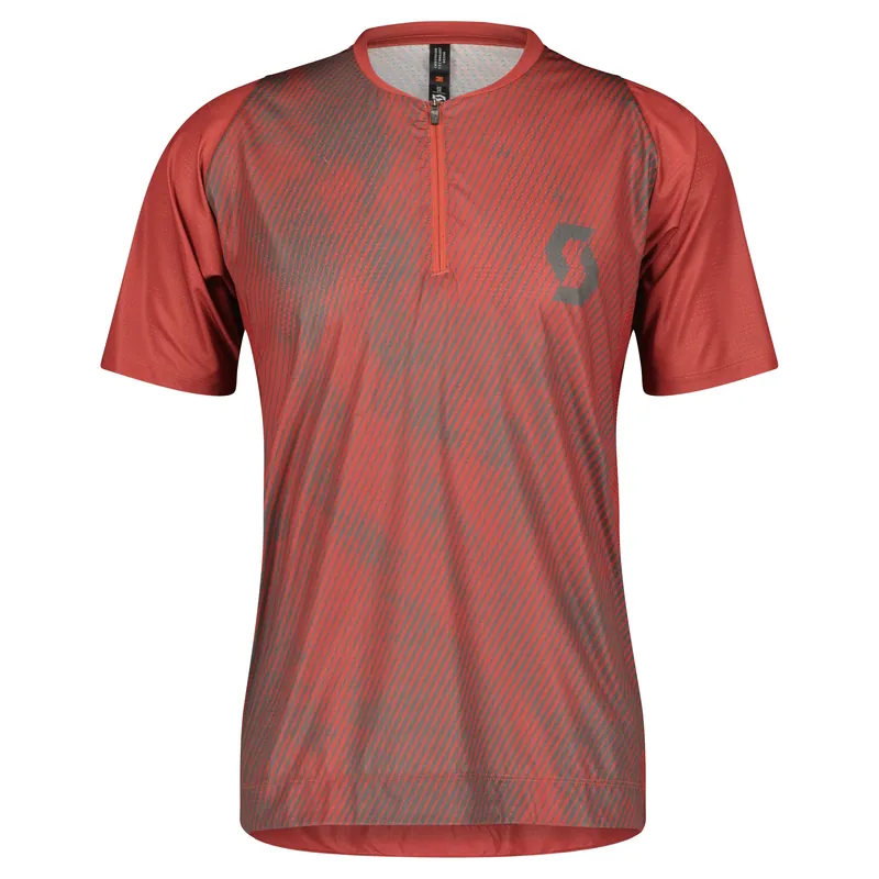 Scott Trail Vertic Zip SS (Červená) - Pánský cyklistický dres Endorphin Republic Akční Cena