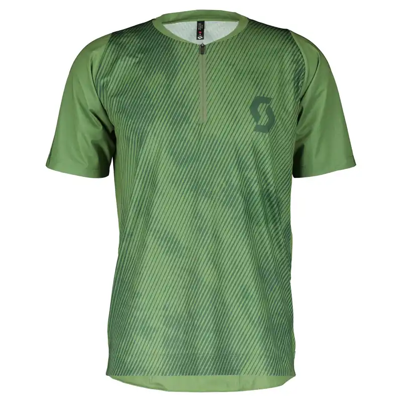 Scott Trail Vertic Zip SS (Zelená) - Pánský cyklistický dres Endorphin Republic Dokud Zásoby Vydrží