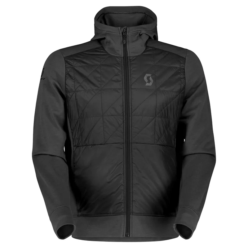 Jen Po Omezenou Doba Scott Vertic Merino (Černá) - Pánská mikina Endorphin Republic