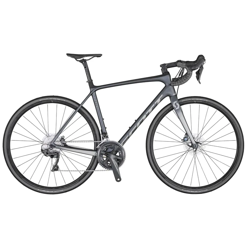 Silniční kolo SCOTT Addict 10 disc grey s karbonovým rámem Endorphin Republic Nová Kolekce
