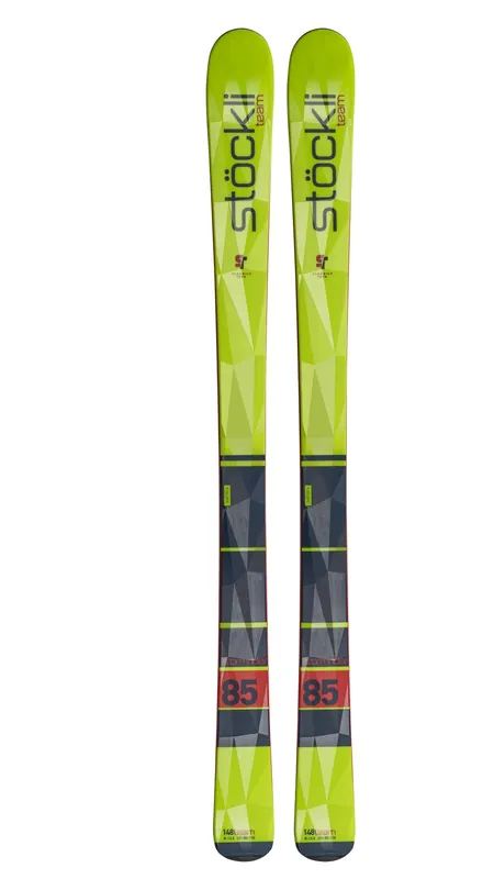 Jen Po Omezenou Doba Sjezdové lyže Stöckli dětské Stormrider Team s vázáním EL 7 B90 (Žlutá) Endorphin Republic