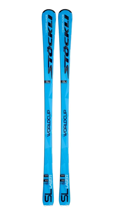 Sjezdové lyže Stöckli Laser SL s vázáním Salomon N SP12 Ti blue S75 (Modrá) Endorphin Republic Výprodej