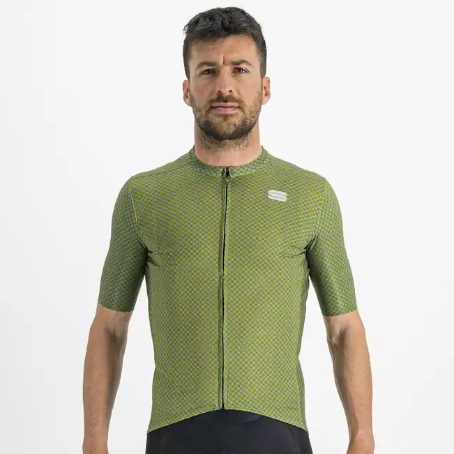 Nová Kolekce SPORTFUL Checkmate (Tmavě modrá) - Pánský cyklistický dres Endorphin Republic
