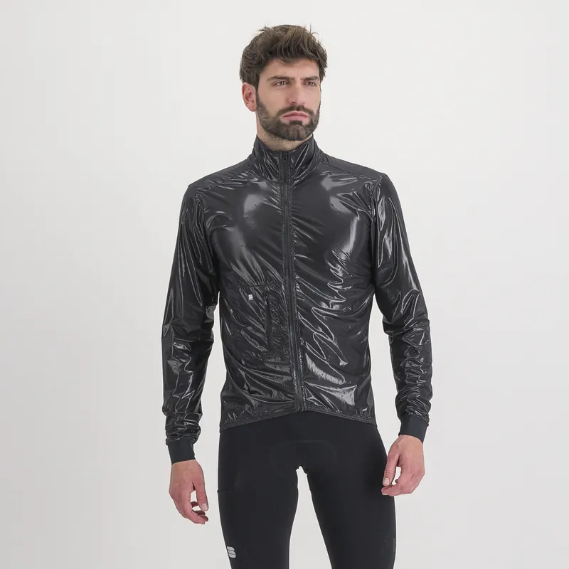 SPORTFUL Giara packable jacket (Černá) - Pánská cyklistická bunda Endorphin Republic Časově Omezené