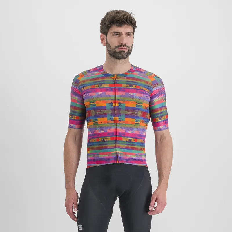 Rychlé Dodání SPORTFUL Glitch bomber jersey (Purpurová) - Pánský cyklistický dres Endorphin Republic