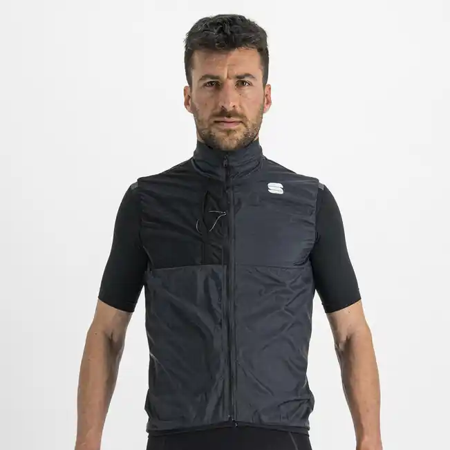 Přímo Od Výrobce SPORTFUL Supergiara (Černá) - Pánská cyklistická vesta Endorphin Republic