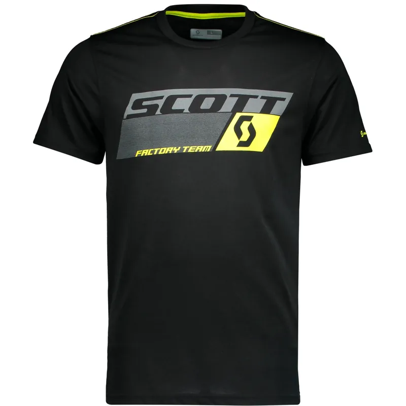Akce Scott Shirt Dri Factory Team (Černá) - Sportovní tričko s krátkým rukávem Endorphin Republic