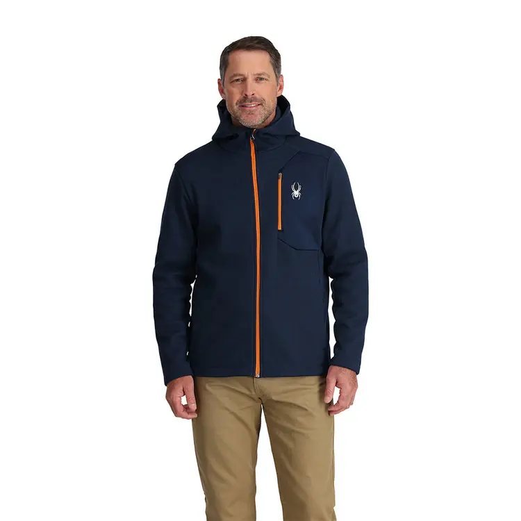Značkový Spyder M BANDIT HOODED JACKET (Modrá) - Pánská bunda Endorphin Republic
